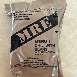 MRE (5) Menu 1 Chili with Beans